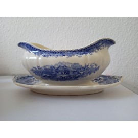 Saucière du service Burgenland bleu Villeroy et Boch 22 cm