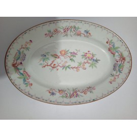 1 plat ovale 35.5 cm porcelaine de Sarreguemines minton 252