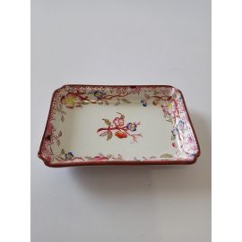 Cendrier 9.5 x 6.5 cm faïence de Sarreguemines minton 219 modèle 457