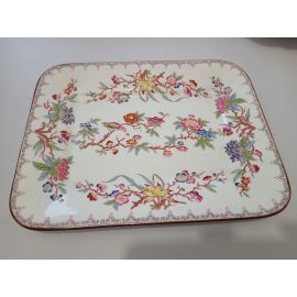 Grand plat Rectangle Cluny Sarreguemines minton 252 dim 30.3 x 23.3 cm