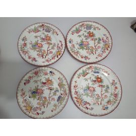 Lot de 4 assiettes diam 21 cm porcelaine Sarreguemines minton 252