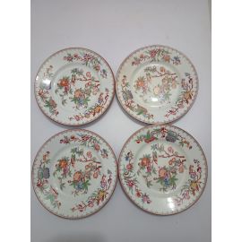 Lot de 4 assiettes diam 21,5 cm pâte opaque Sarreguemines minton 252