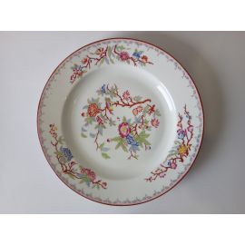 Plat en porcelaine C Harsch et Cie Berlin diamètre 30.5 cm décor 252