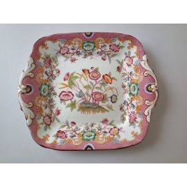 vendu Plat rectangle à oreilles 25x21.5 cm porcelaine Sarreguemines décor n°216