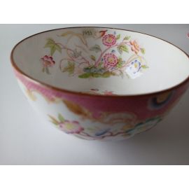 Bol à rincer en porcelaine Sarreguemines diam 16.5 cm ht 7.8 cm décor n°216