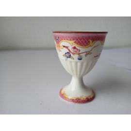 1 Coquetier ht 6.4 cm diam 5 cm porcelaine Sarreguemines décor n°216