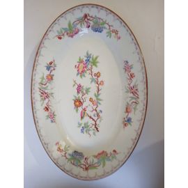 Plat ovale 35.5cm en porcelaine de Sarreguemines minton 252