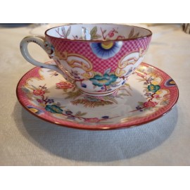 Lot 1 tasse Orientale avec 1 soucoupe porcelaine Sarreguemines minton 216 réf 216-TS-4